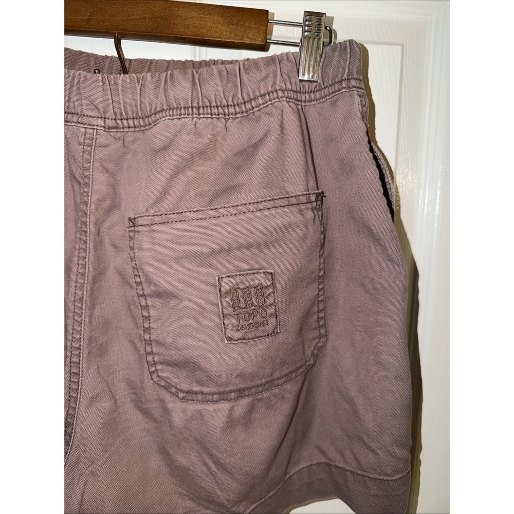 Topo Designs Women's Brown Chino Shorts Size L Drawstring Large Organic Cotton - Picture 3 of 6